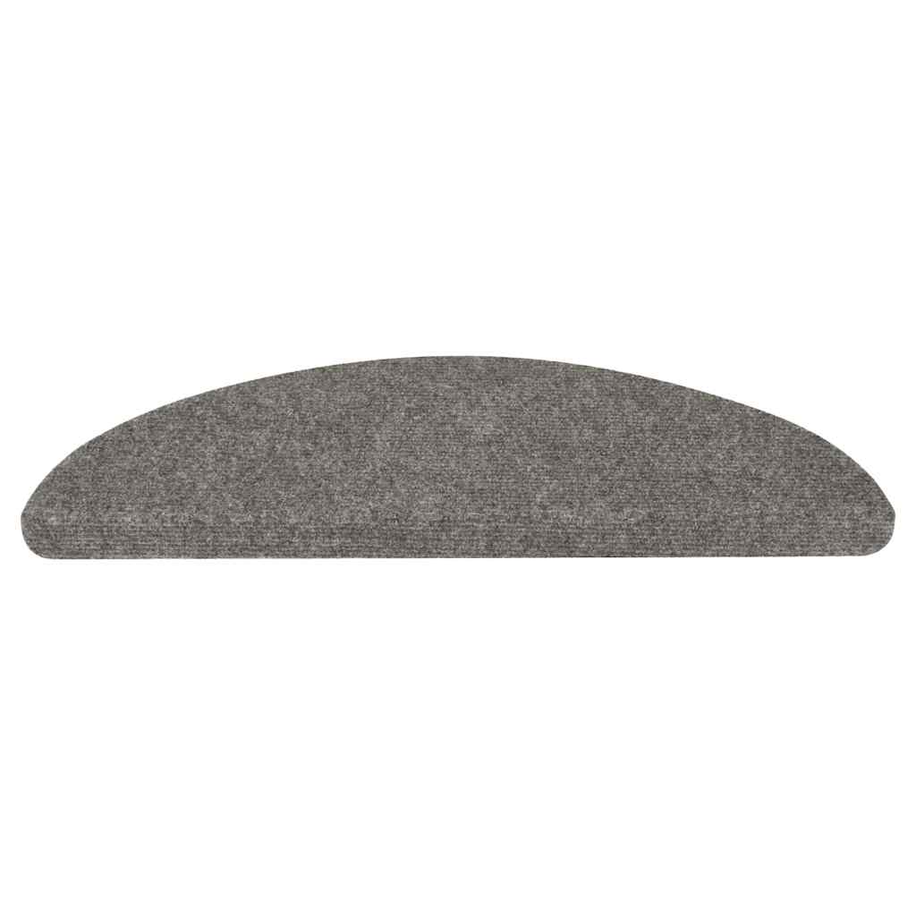 vidaXL Covorașe scară autoadezive 20 buc Gri 65x22,5x3,5 cm