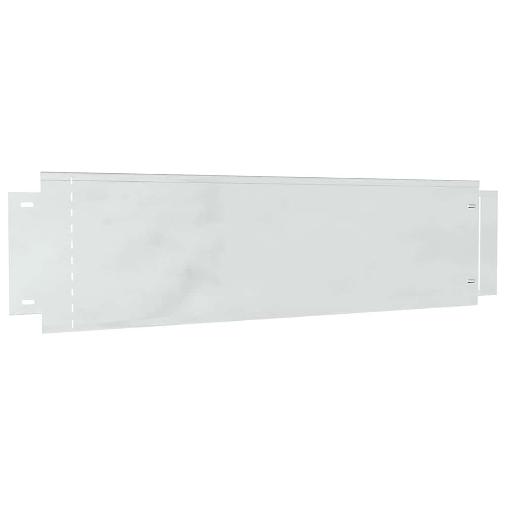 vidaXL Borduri pentru gazon 20 pcs Argintiu 100 x 25 cm