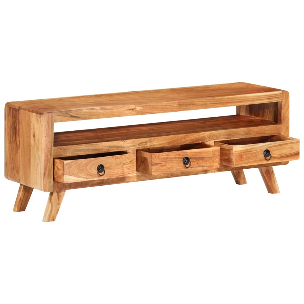 vidaXL Comodă TV, 110x30x40 cm, lemn masiv de acacia