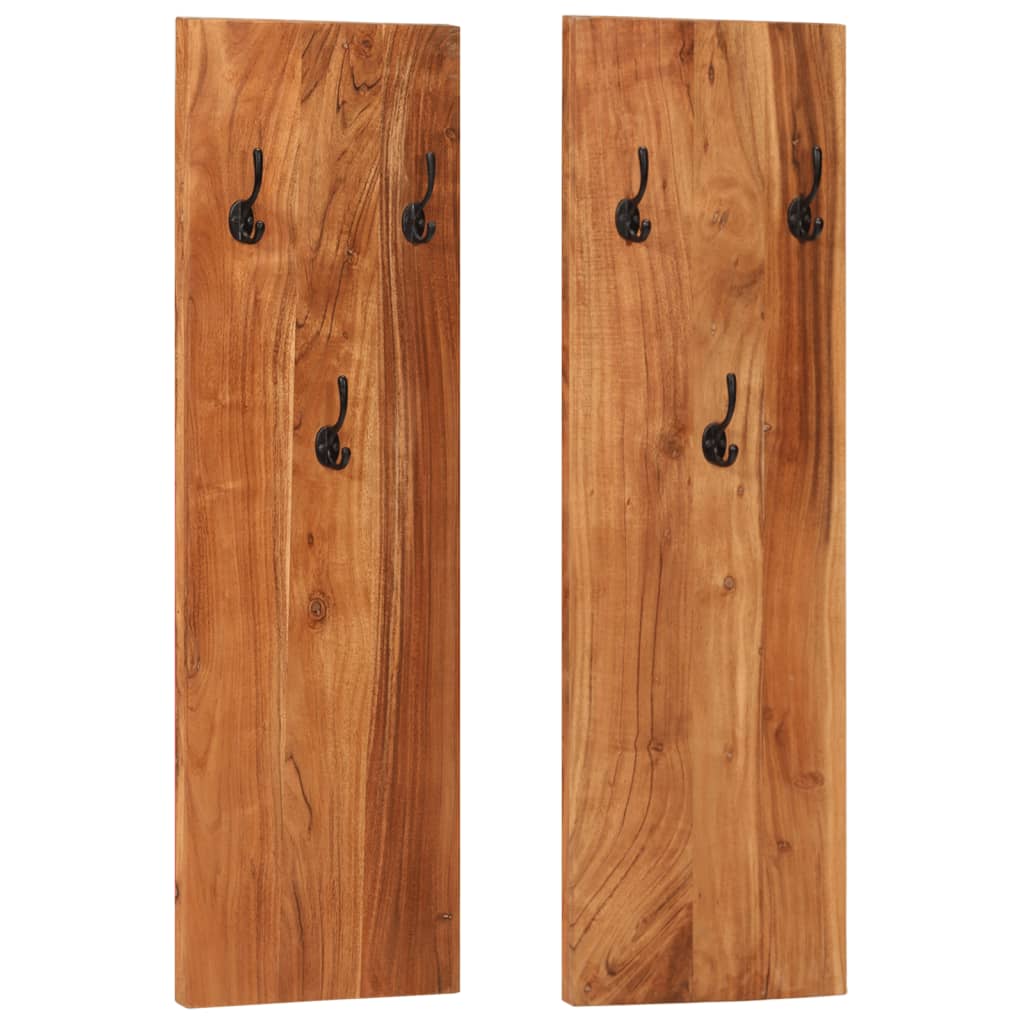 vidaXL Cuier de haine de perete 2 buc. 36x3x110 cm, lemn masiv acacia vidaXL Cuier de haine de perete 2 buc. 36x3x110 cm, lemn masiv acacia