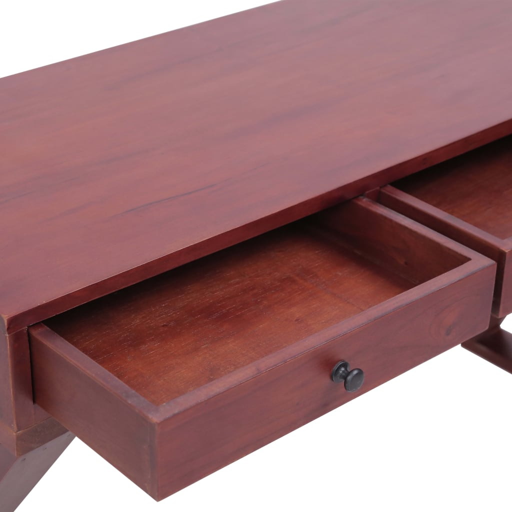 vidaXL Birou de computer, maro, 115x47x77 cm, lemn masiv de mahon