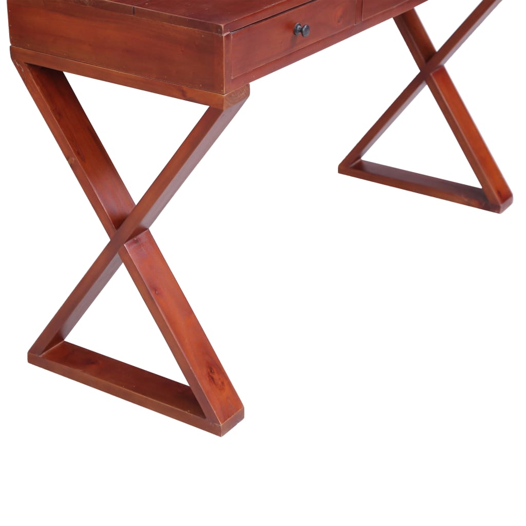 vidaXL Birou de computer, maro, 115x47x77 cm, lemn masiv de mahon