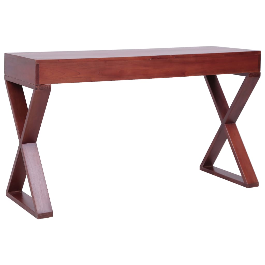 vidaXL Birou de computer, maro, 115x47x77 cm, lemn masiv de mahon