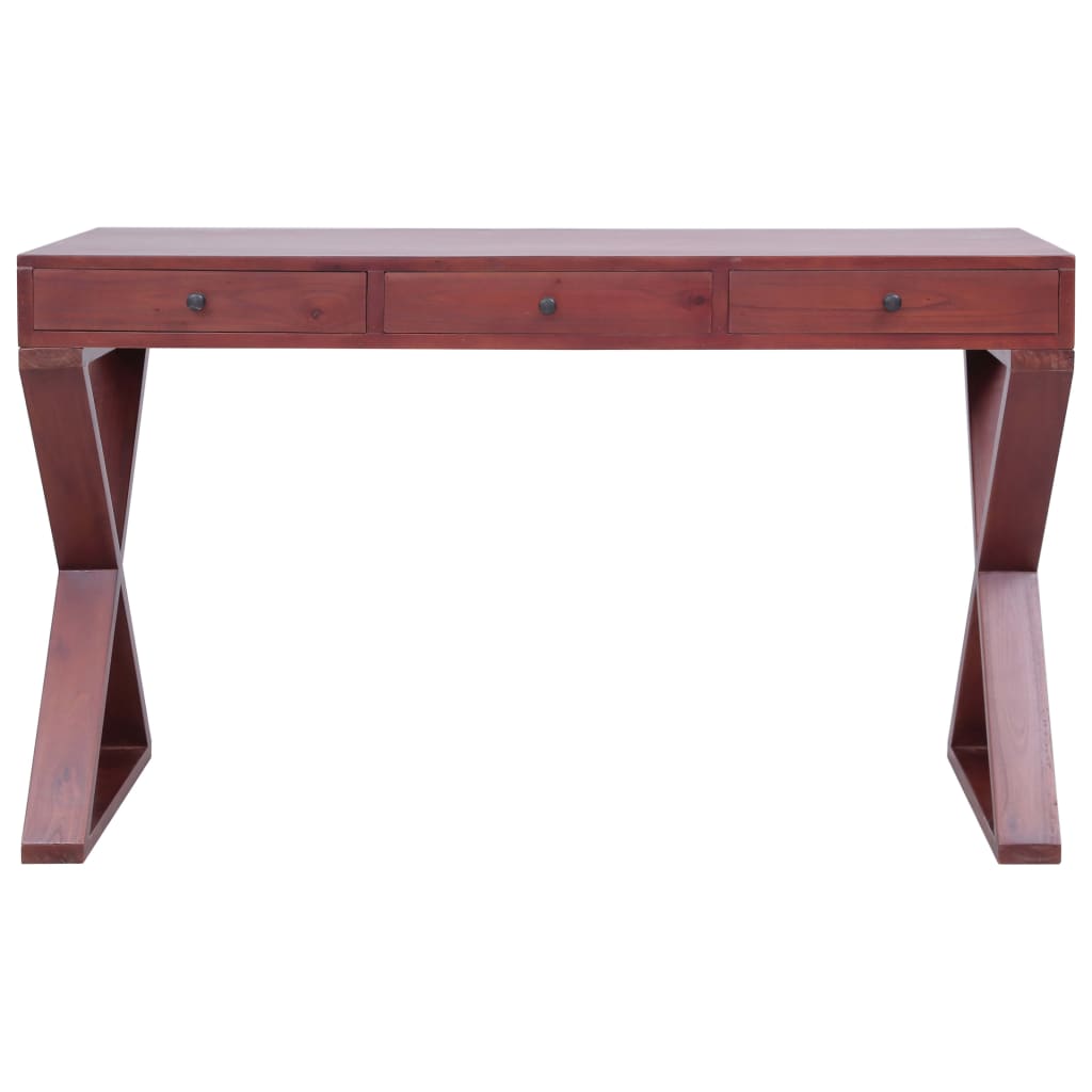 vidaXL Birou de computer, maro, 115x47x77 cm, lemn masiv de mahon