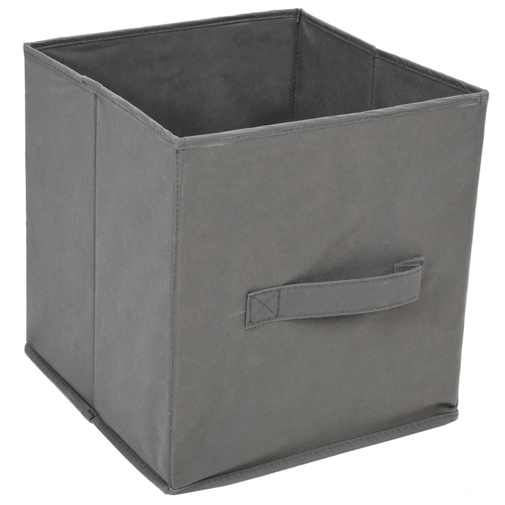 vidaXL Dulap de depozitare cu 3 sertare textile, gri 34x34x101 cm oțel vidaXL Dulap de depozitare cu 3 sertare textile, gri 34x34x101 cm oțel