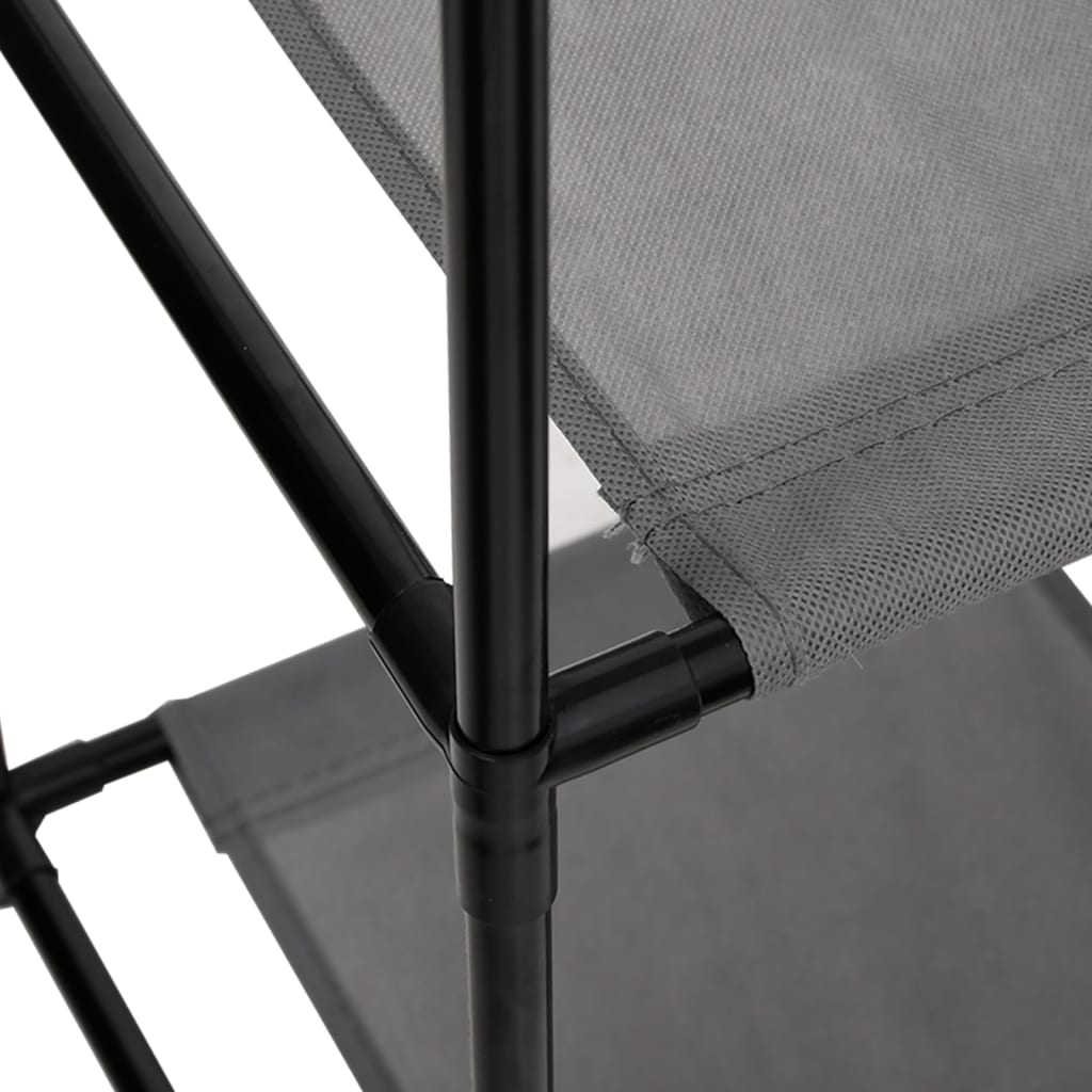 vidaXL Dulap de depozitare cu 3 sertare textile, gri 34x34x101 cm oțel vidaXL Dulap de depozitare cu 3 sertare textile, gri 34x34x101 cm oțel