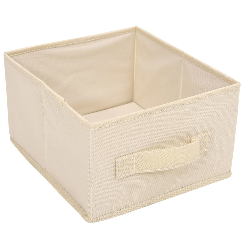 vidaXL Dulap de depozitare cu 6 sertare, crem, 55x29x55 cm, oțel