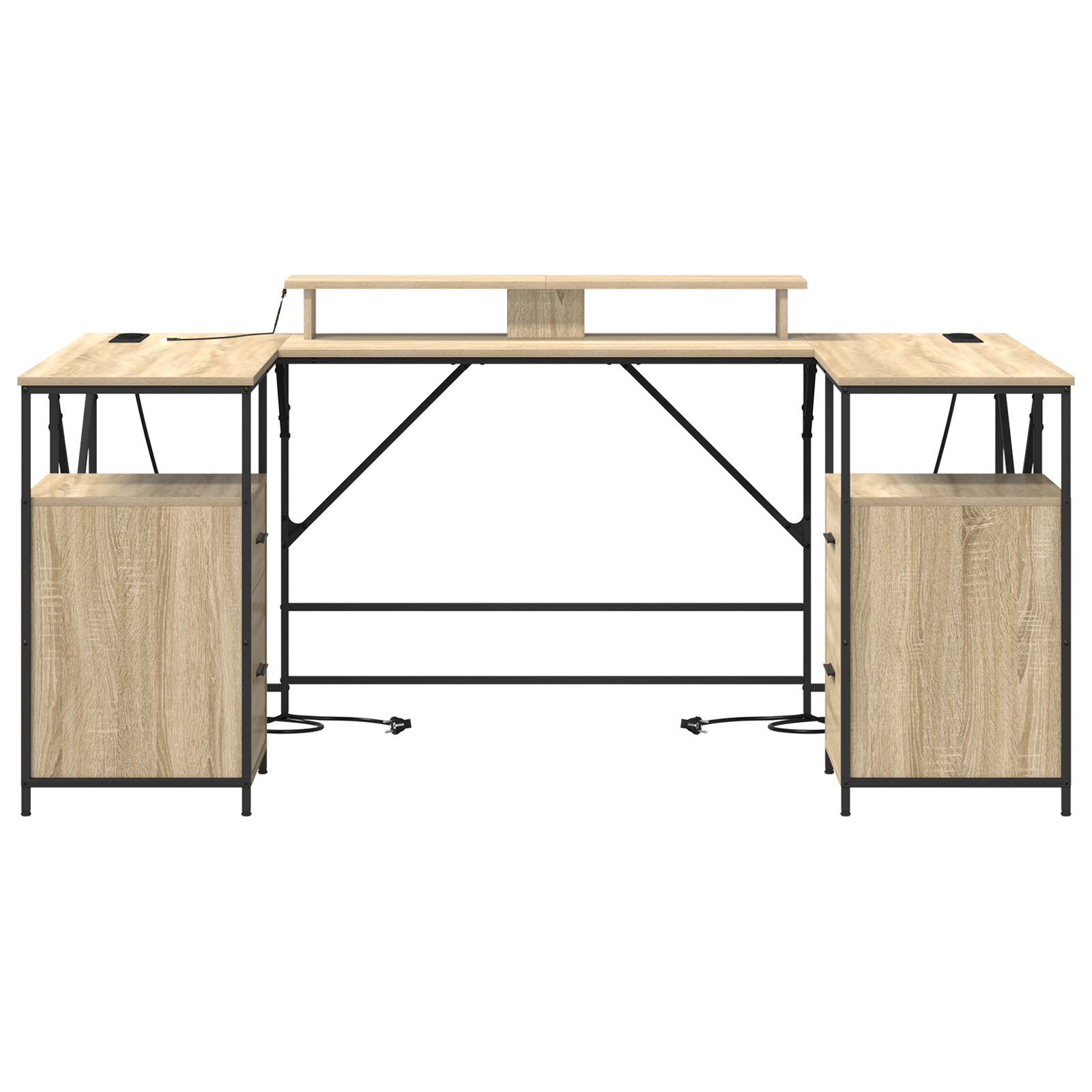 vidaXL Birou cu sertar Sonoma oak 182 x 101 x 87.5 cm Lemn compozit vidaXL Birou cu sertar Sonoma oak 182 x 101 x 87.5 cm Lemn compozit