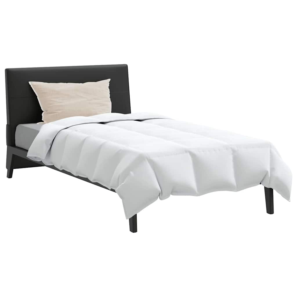 vidaXL Pilotă de vară cu pernă 2 pcs Alb Pene de rață