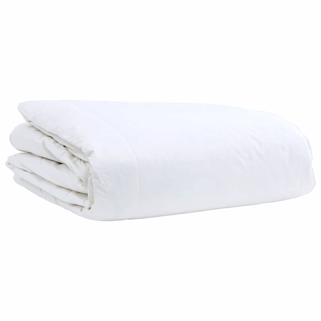 vidaXL Pilotă Altele cu pernă 2 pcs Alb 135 x 200 cm Jos vidaXL Pilotă Altele cu pernă 2 pcs Alb 135 x 200 cm Jos