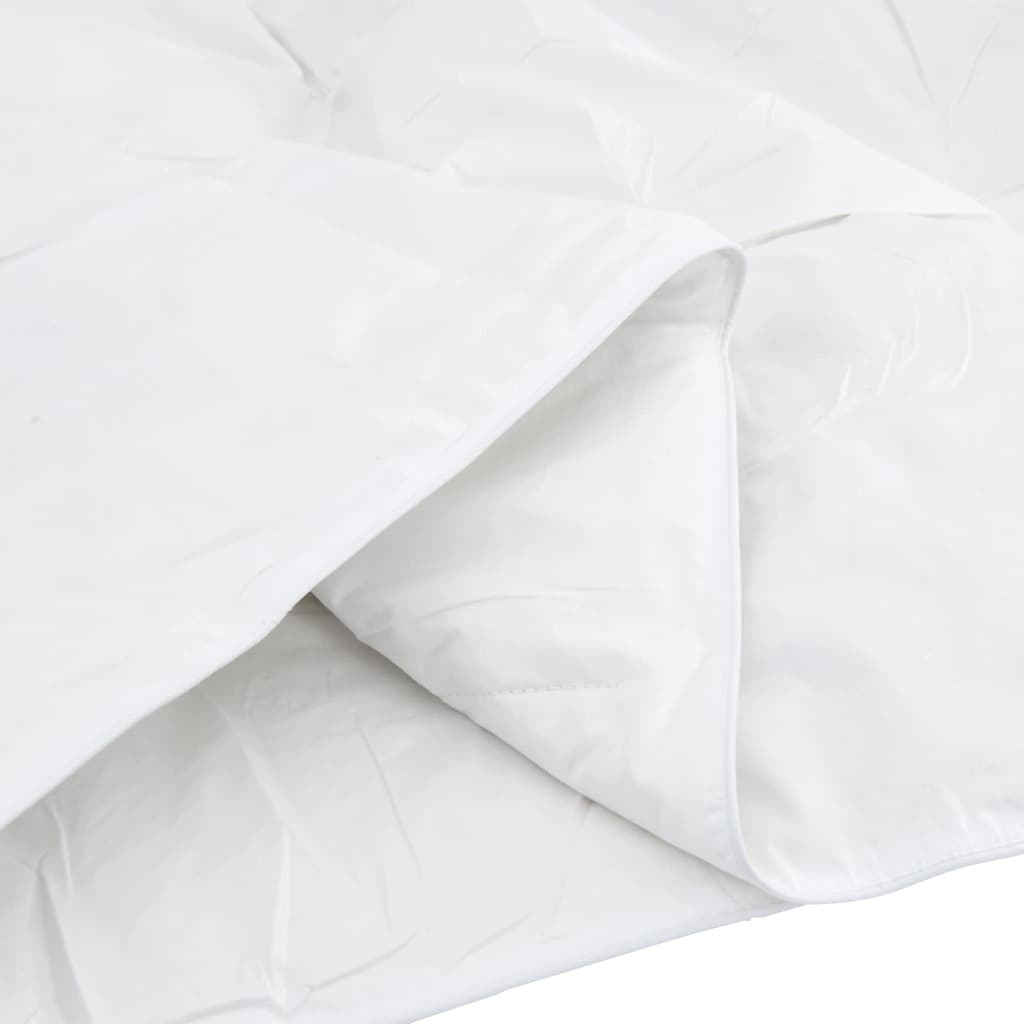 vidaXL Pilotă Altele cu pernă 2 pcs Alb 135 x 200 cm Jos vidaXL Pilotă Altele cu pernă 2 pcs Alb 135 x 200 cm Jos