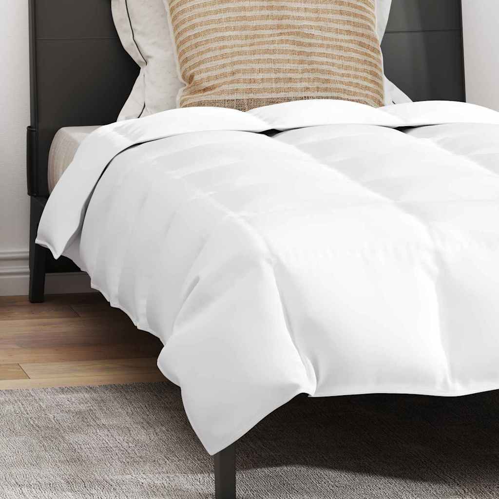 vidaXL Pilotă Altele cu pernă 2 pcs Alb 135 x 200 cm Jos vidaXL Pilotă Altele cu pernă 2 pcs Alb 135 x 200 cm Jos