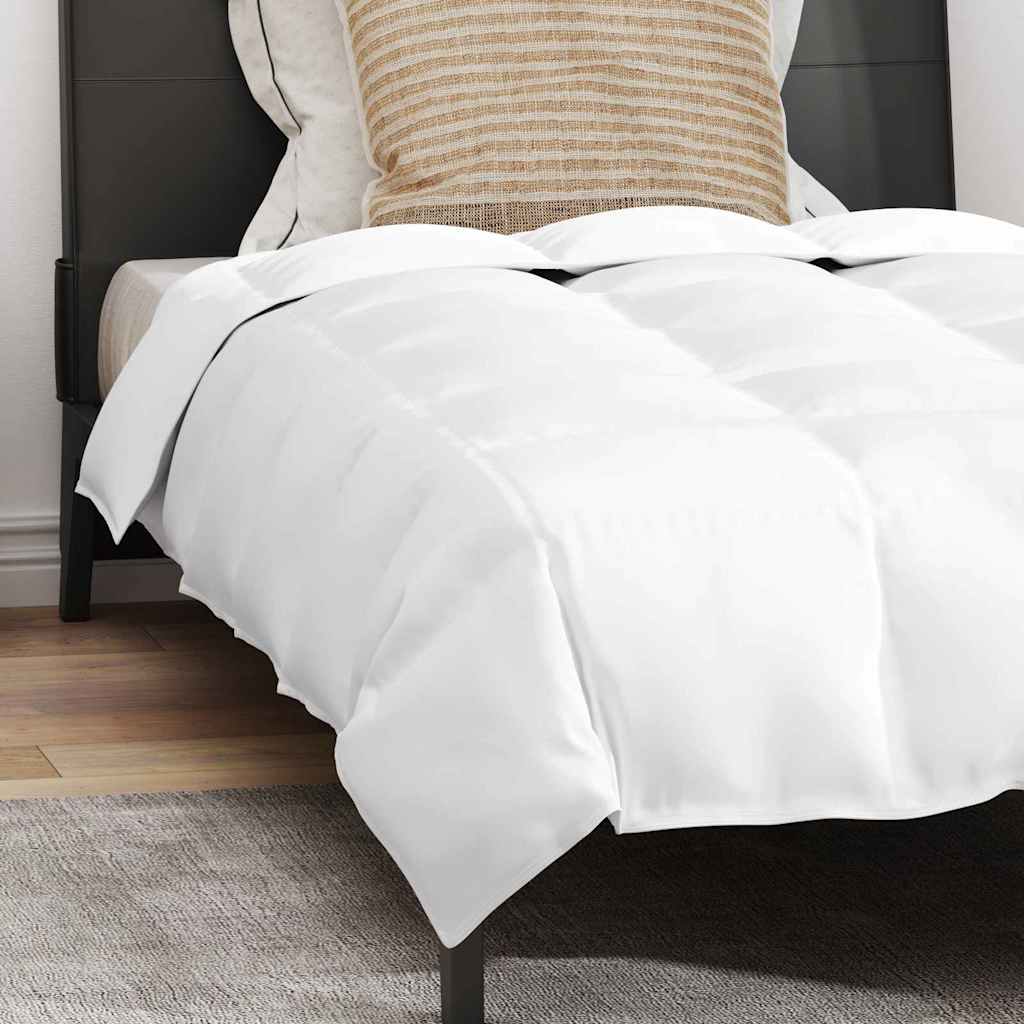 vidaXL Pilotă cu pernă 2 pcs Alb 135 x 200 cm Jos vidaXL Pilotă cu pernă 2 pcs Alb 135 x 200 cm Jos