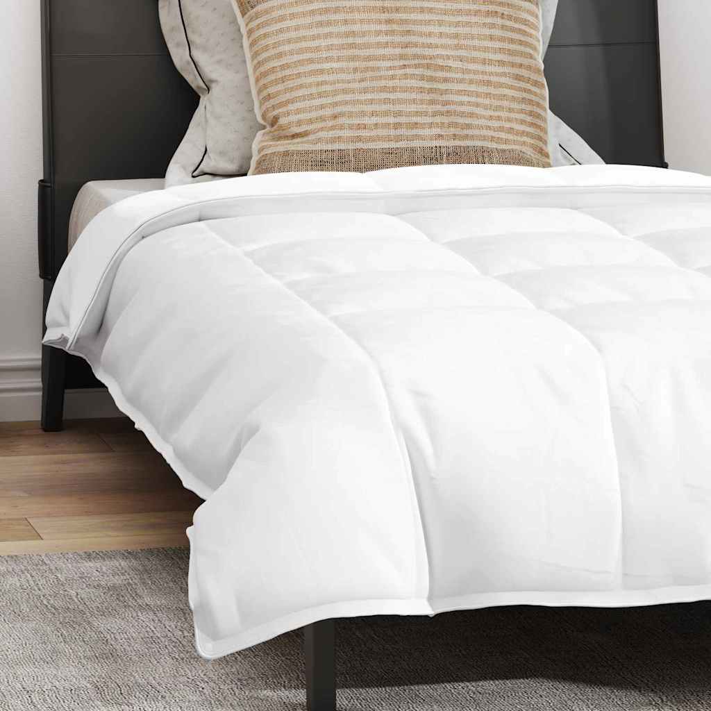 vidaXL Pilotă cu pernă 2 pcs Alb 135 x 200 cm Jos vidaXL Pilotă cu pernă 2 pcs Alb 135 x 200 cm Jos