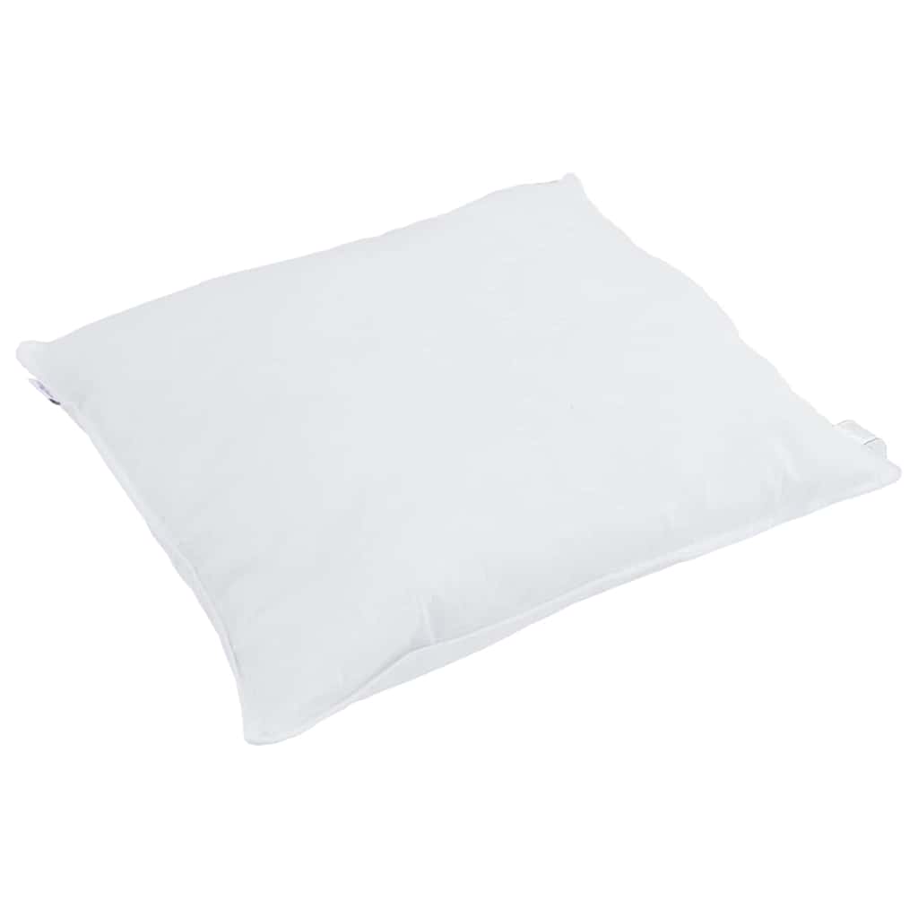 vidaXL Duvet 2 în 1 cu pernă 2 pcs Alb Pene de rață