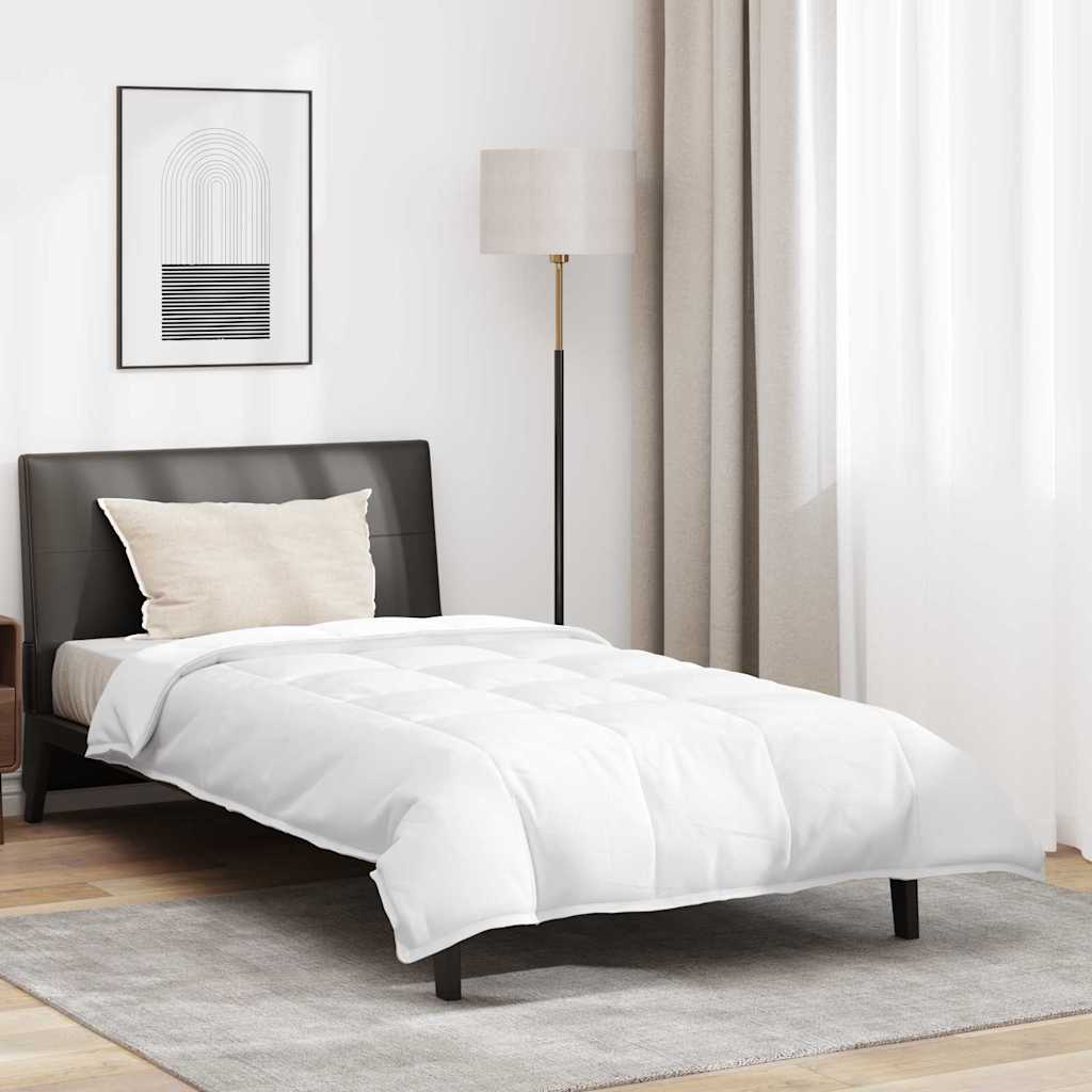 vidaXL Pilotă cu pernă 2 pcs Alb 140 x 220 cm Jos vidaXL Pilotă cu pernă 2 pcs Alb 140 x 220 cm Jos