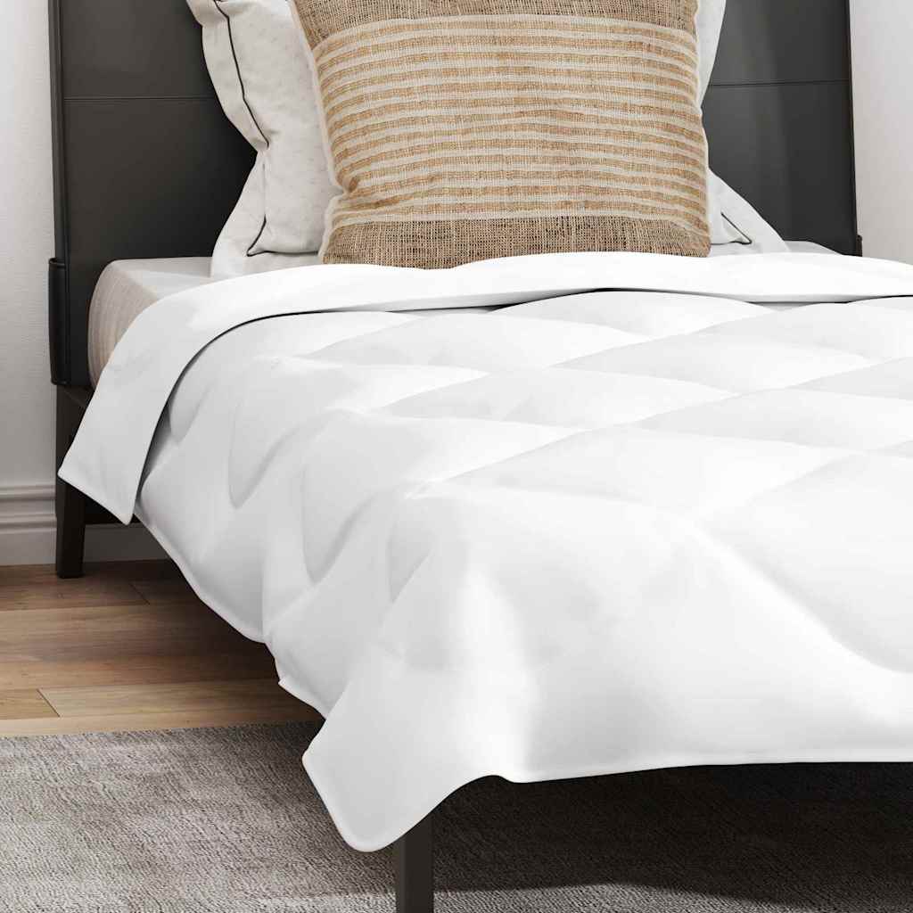 vidaXL Pilotă de vară cu pernă 2 pcs Alb 140 x 220 cm Microfibră vidaXL Pilotă de vară cu pernă 2 pcs Alb 140 x 220 cm Microfibră