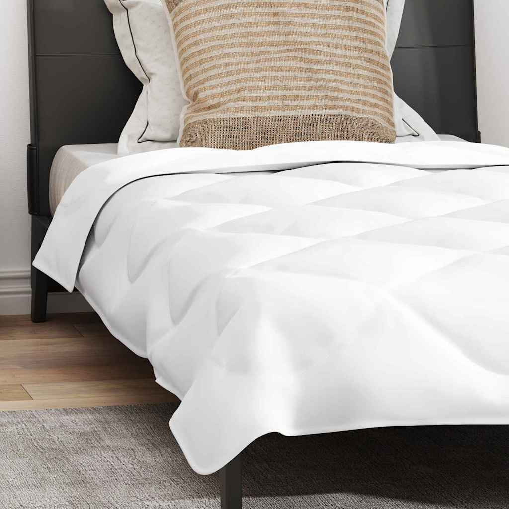 vidaXL Pilotă de vară cu pernă 2 pcs Alb 140 x 220 cm Microfibră vidaXL Pilotă de vară cu pernă 2 pcs Alb 140 x 220 cm Microfibră