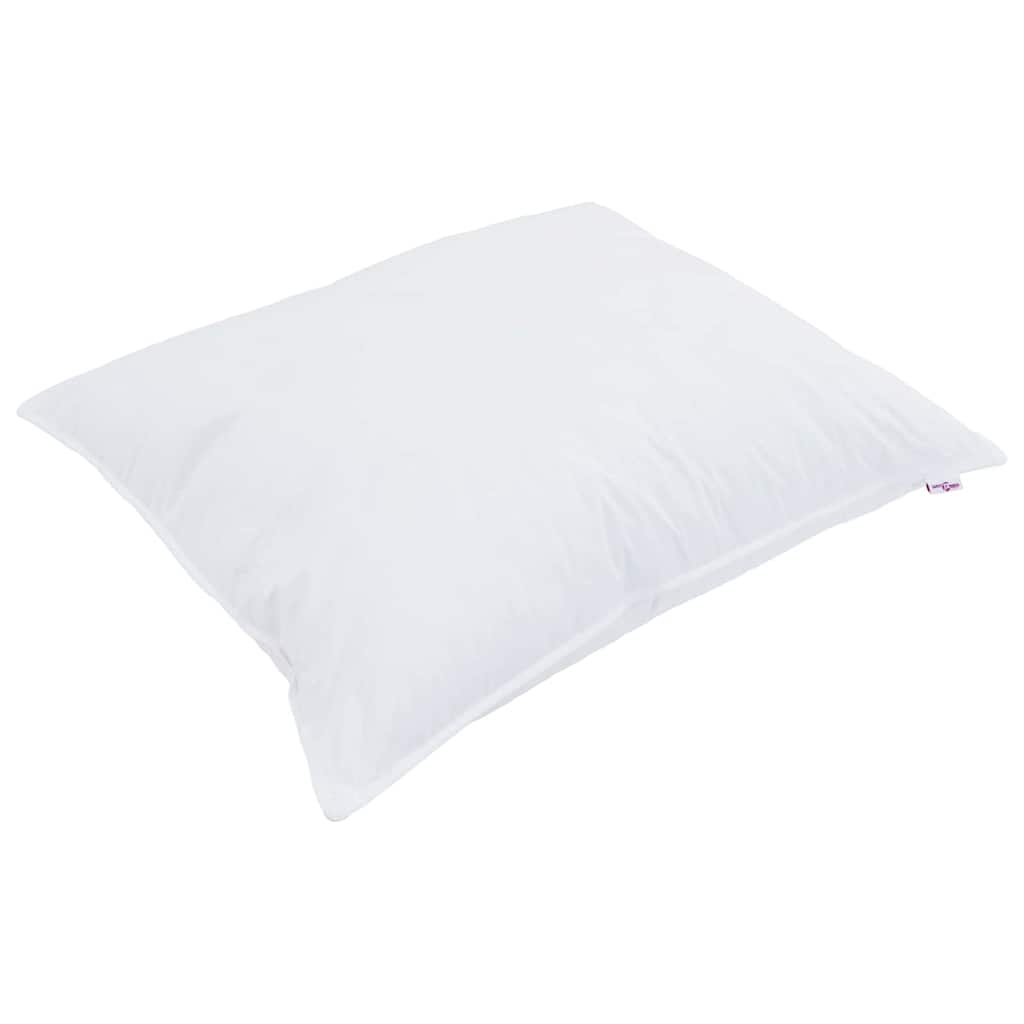 vidaXL Duvet pentru Toate Sezoanele cu pernă 2 pcs Alb Microfibră
