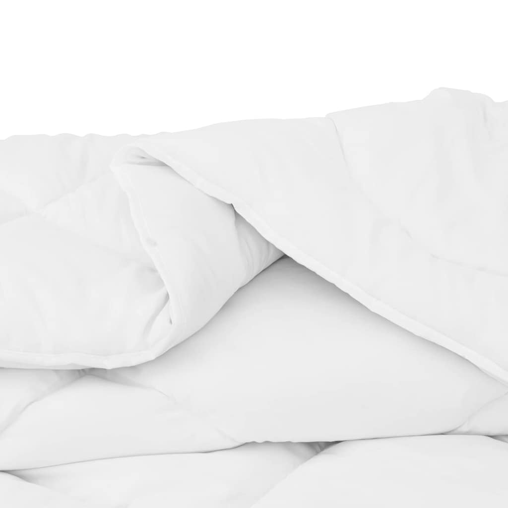 vidaXL Duvet 2 în 1 cu pernă 2 pcs Alb 135 x 200 cm Microfibră
