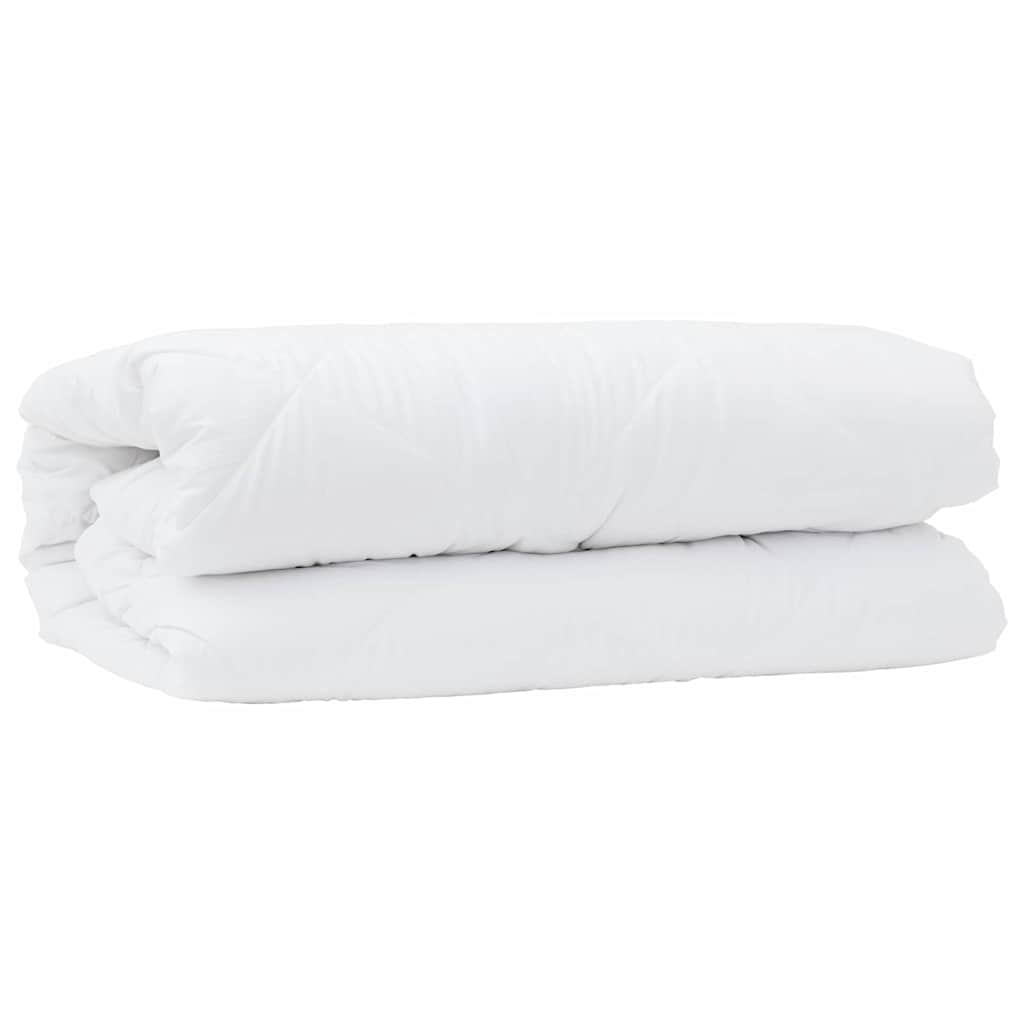 vidaXL Duvet 2 în 1 cu pernă 2 pcs Alb 140 x 200 cm Microfibră