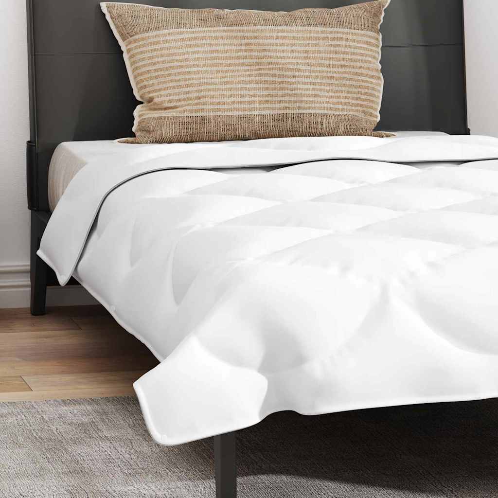 vidaXL Duvet 2 în 1 cu pernă 2 pcs Alb 140 x 200 cm Microfibră