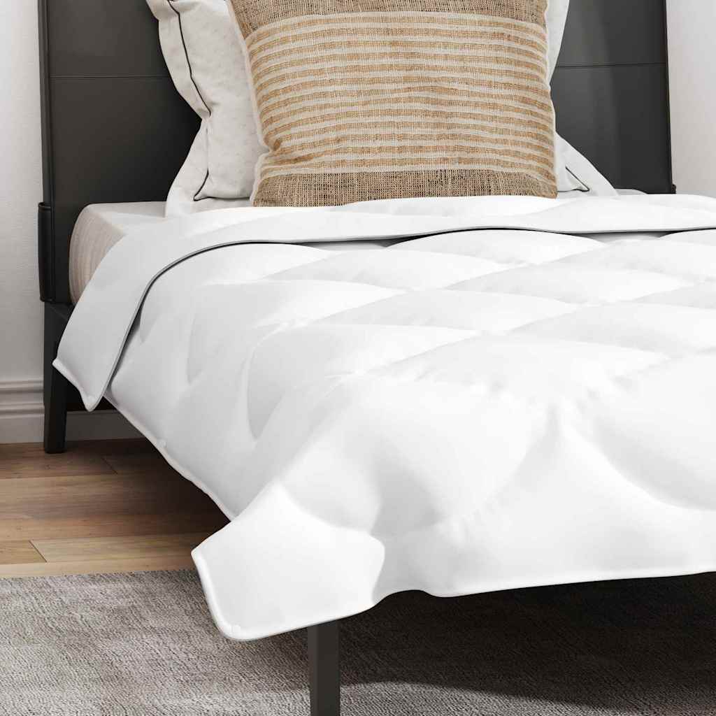 vidaXL Duvet 2 în 1 cu pernă 2 pcs Alb 140 x 220 cm Microfibră