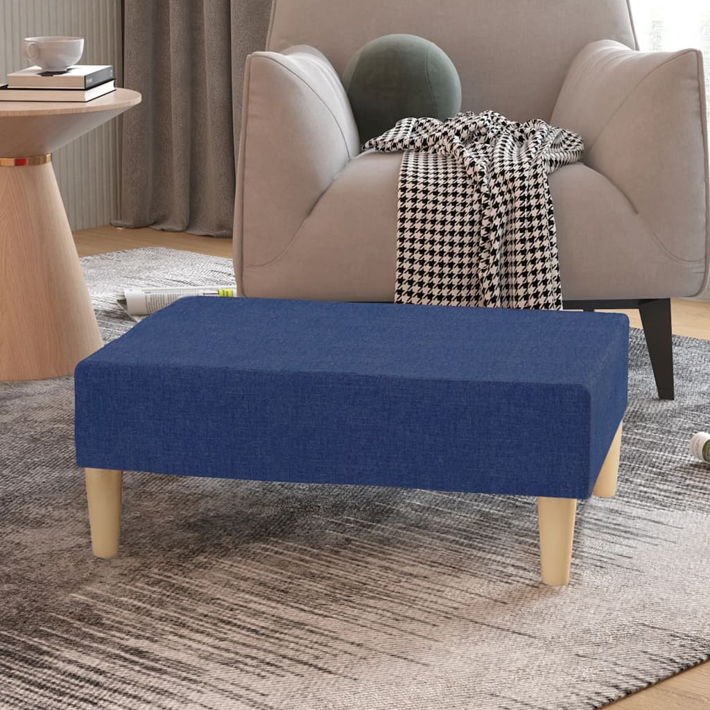 vidaXL Taburet, albastru,78x56x32 cm, material textil vidaXL Taburet, albastru,78x56x32 cm, material textil
