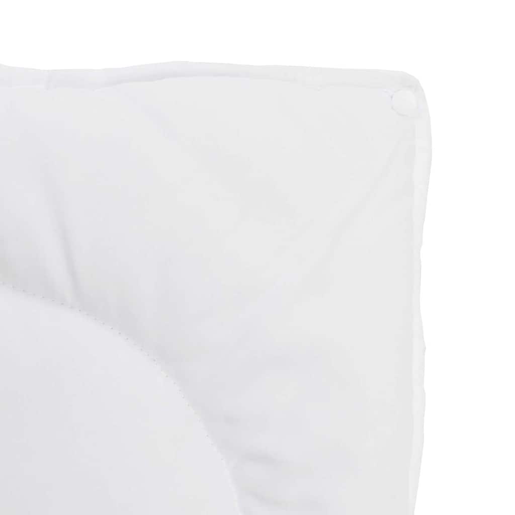 vidaXL Pilotă cu pernă 2 pcs Alb 135 x 220 cm Microfibră vidaXL Pilotă cu pernă 2 pcs Alb 135 x 220 cm Microfibră