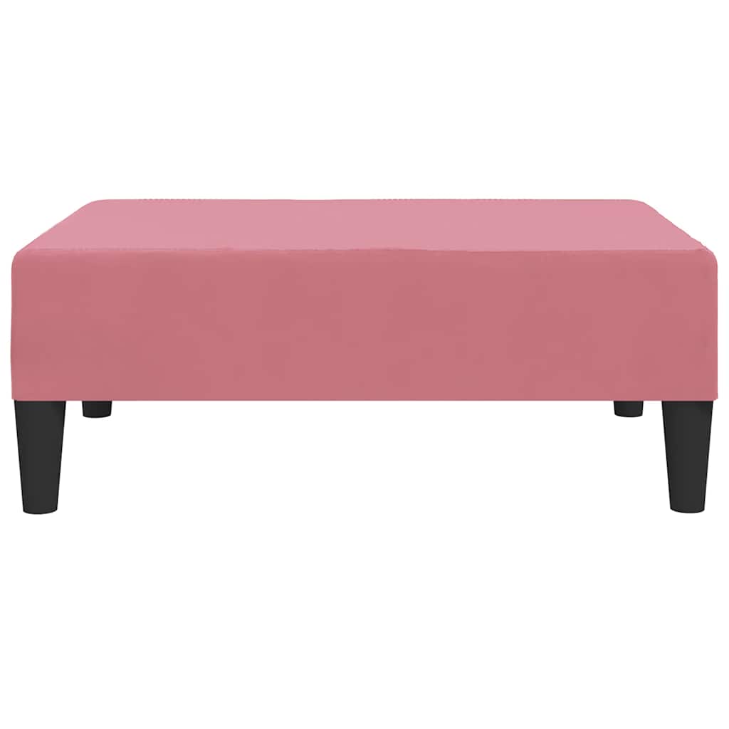 vidaXL Taburet, roz, 78x56x32 cm, catifea vidaXL Taburet, roz, 78x56x32 cm, catifea