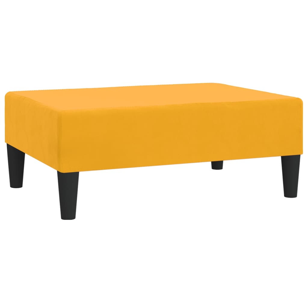 vidaXL Taburet, galben, 78x56x32 cm, catifea vidaXL Taburet, galben, 78x56x32 cm, catifea