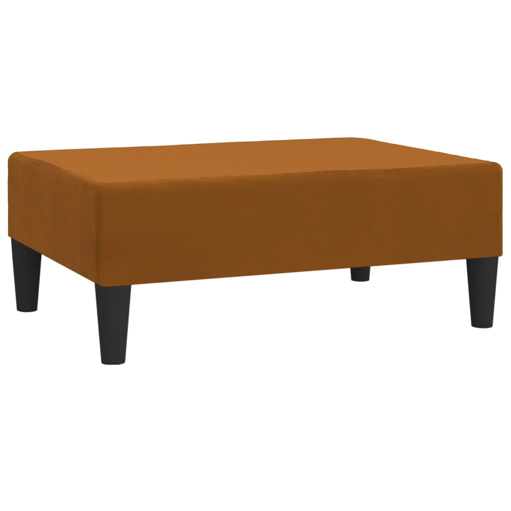 vidaXL Taburet, maro, 78x56x32 cm, catifea vidaXL Taburet, maro, 78x56x32 cm, catifea