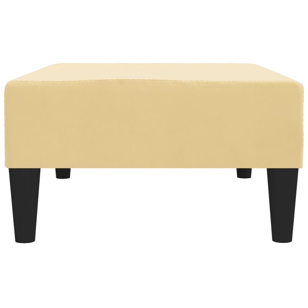vidaXL Taburet, crem, 78x56x32 cm, catifea vidaXL Taburet, crem, 78x56x32 cm, catifea