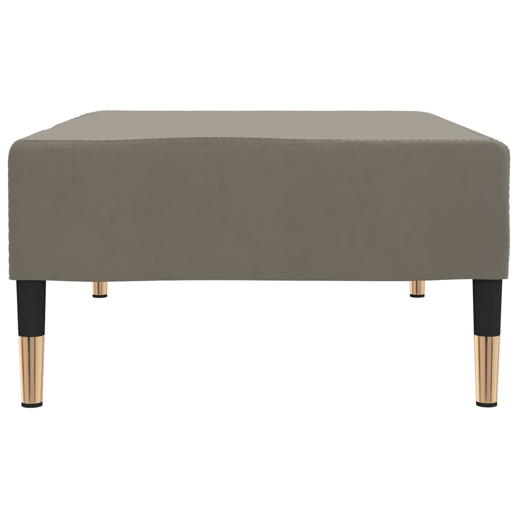 vidaXL Taburet, gri deschis, 78x56x32 cm, catifea vidaXL Taburet, gri deschis, 78x56x32 cm, catifea