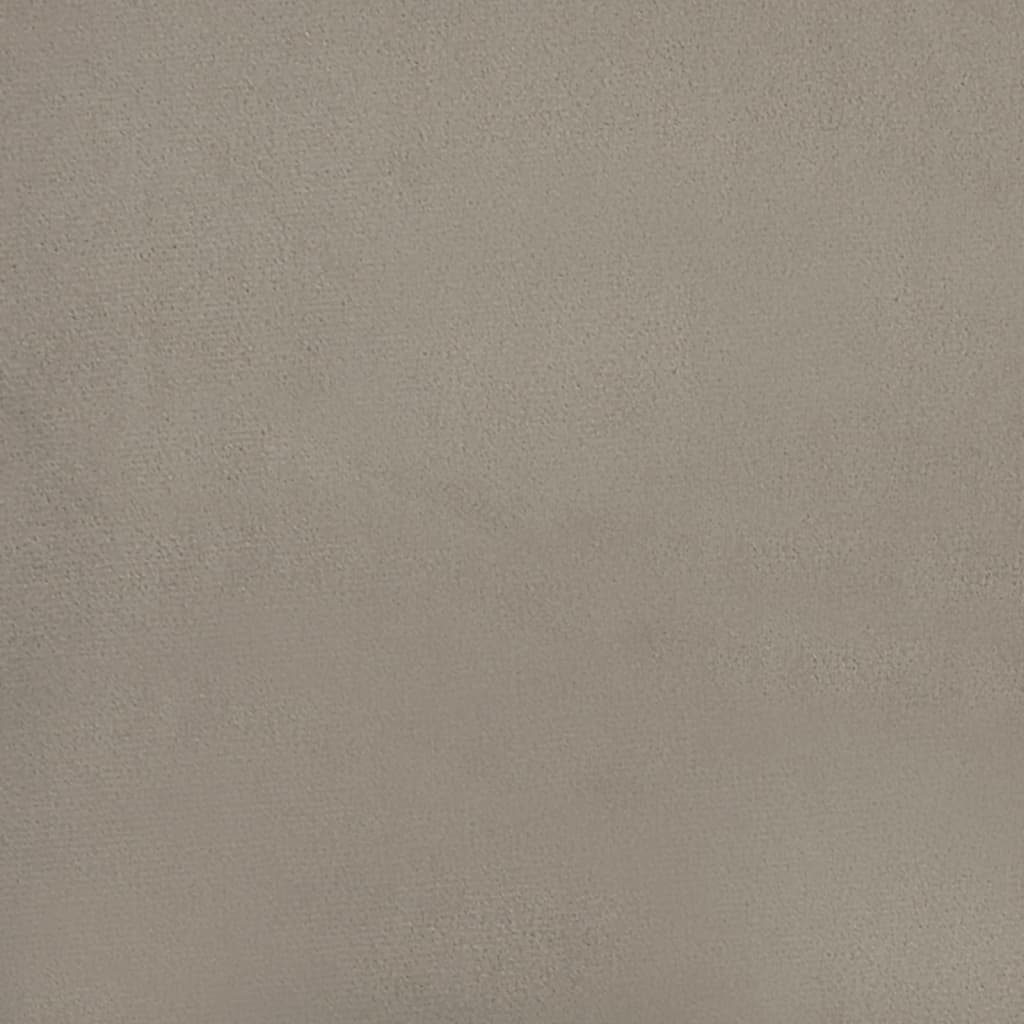 vidaXL Taburet, gri deschis, 78x56x32 cm, catifea vidaXL Taburet, gri deschis, 78x56x32 cm, catifea