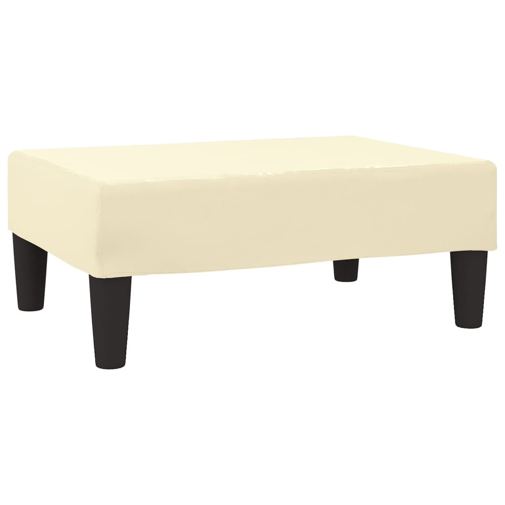 vidaXL Taburet, crem, 78x56x32 cm, piele ecologică vidaXL Taburet, crem, 78x56x32 cm, piele ecologică