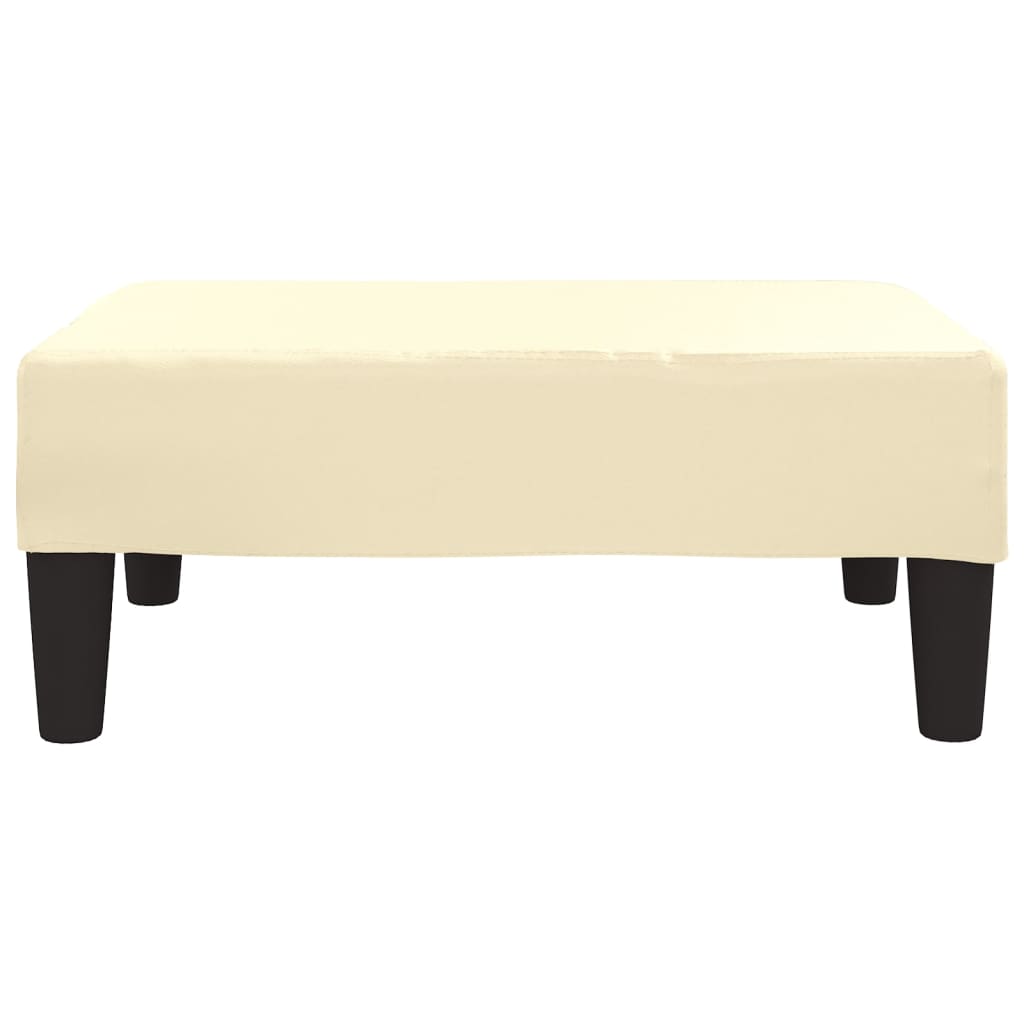 vidaXL Taburet, crem, 78x56x32 cm, piele ecologică vidaXL Taburet, crem, 78x56x32 cm, piele ecologică