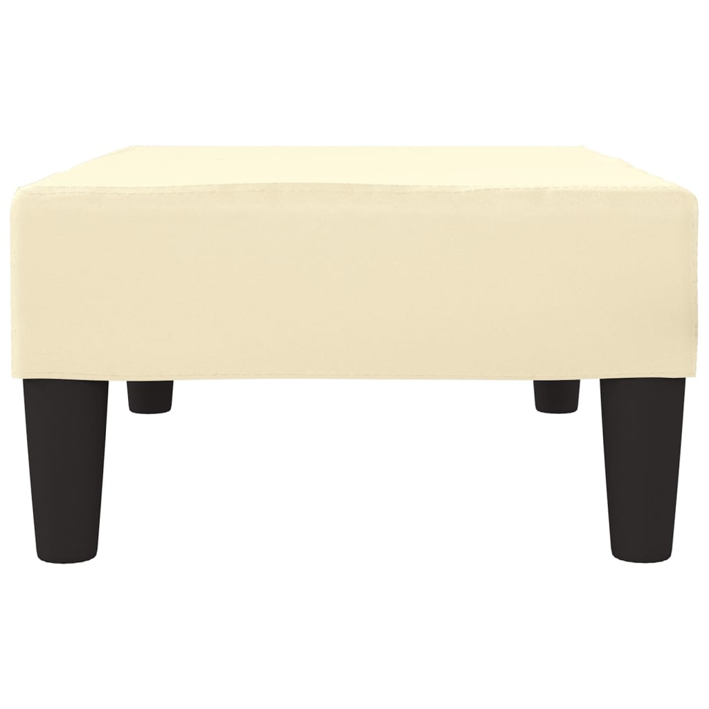 vidaXL Taburet, crem, 78x56x32 cm, piele ecologică vidaXL Taburet, crem, 78x56x32 cm, piele ecologică