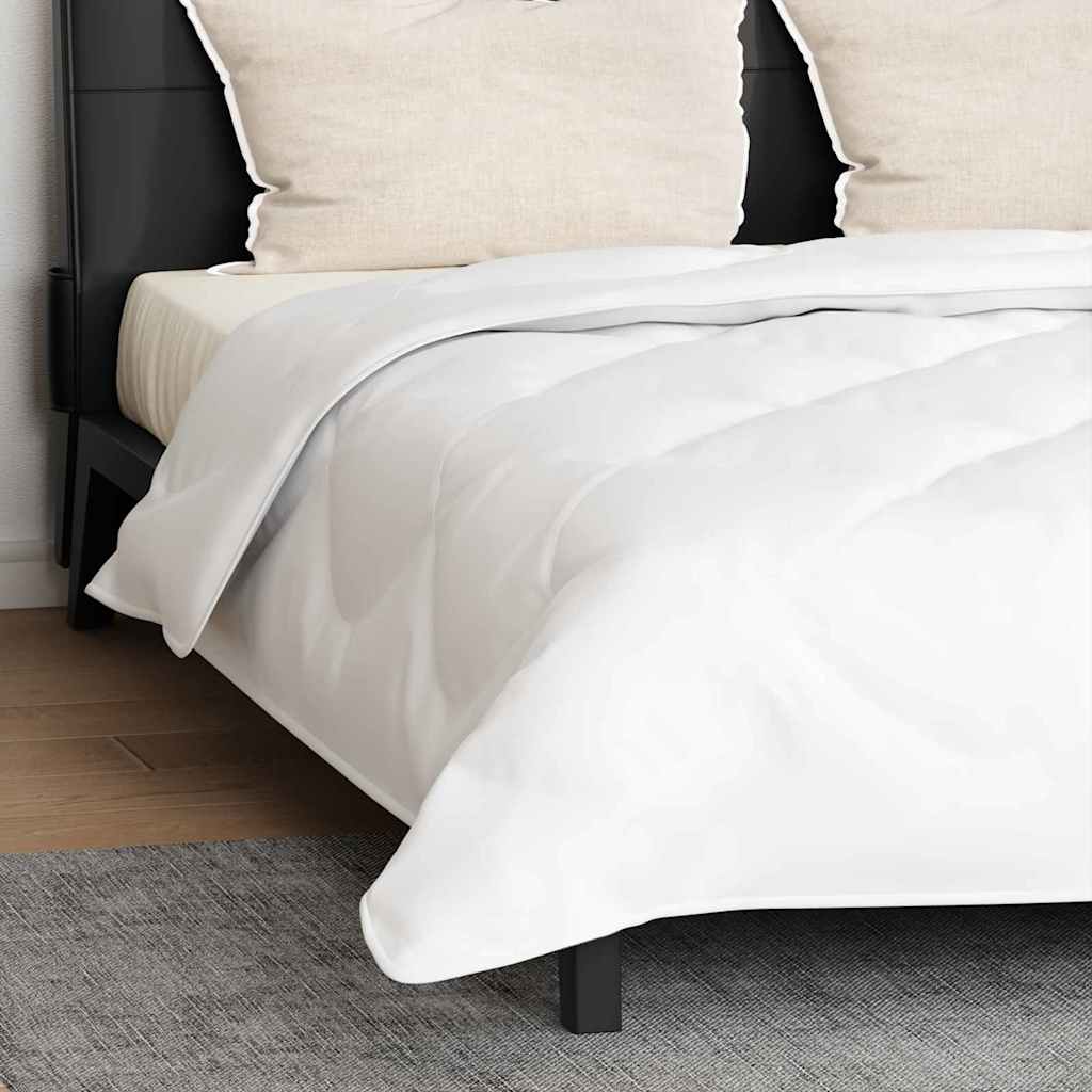 vidaXL Pilotă cu pernă 3 pcs Alb 200 x 220 cm Microfibră