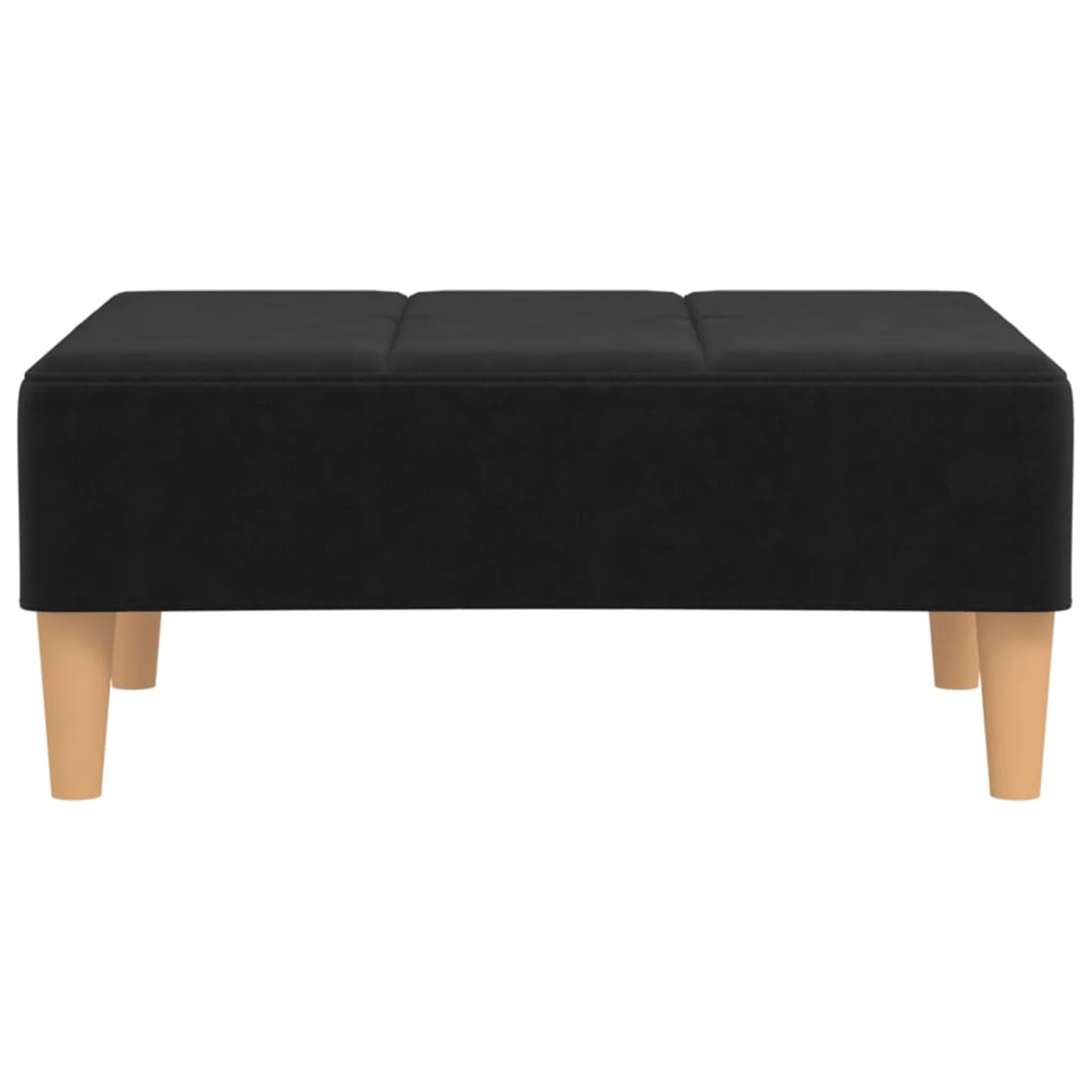 vidaXL Taburet, negru, 78x56x32 cm, material textil vidaXL Taburet, negru, 78x56x32 cm, material textil