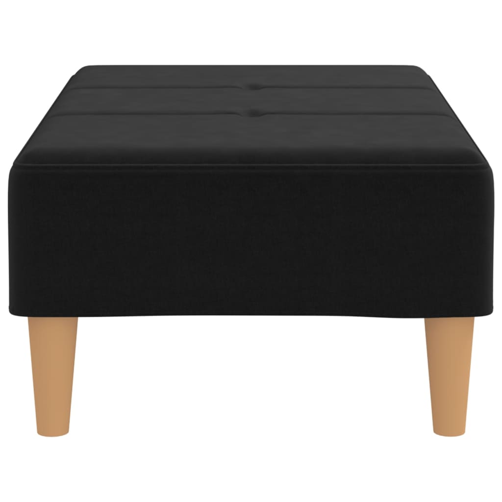 vidaXL Taburet, negru, 78x56x32 cm, material textil vidaXL Taburet, negru, 78x56x32 cm, material textil
