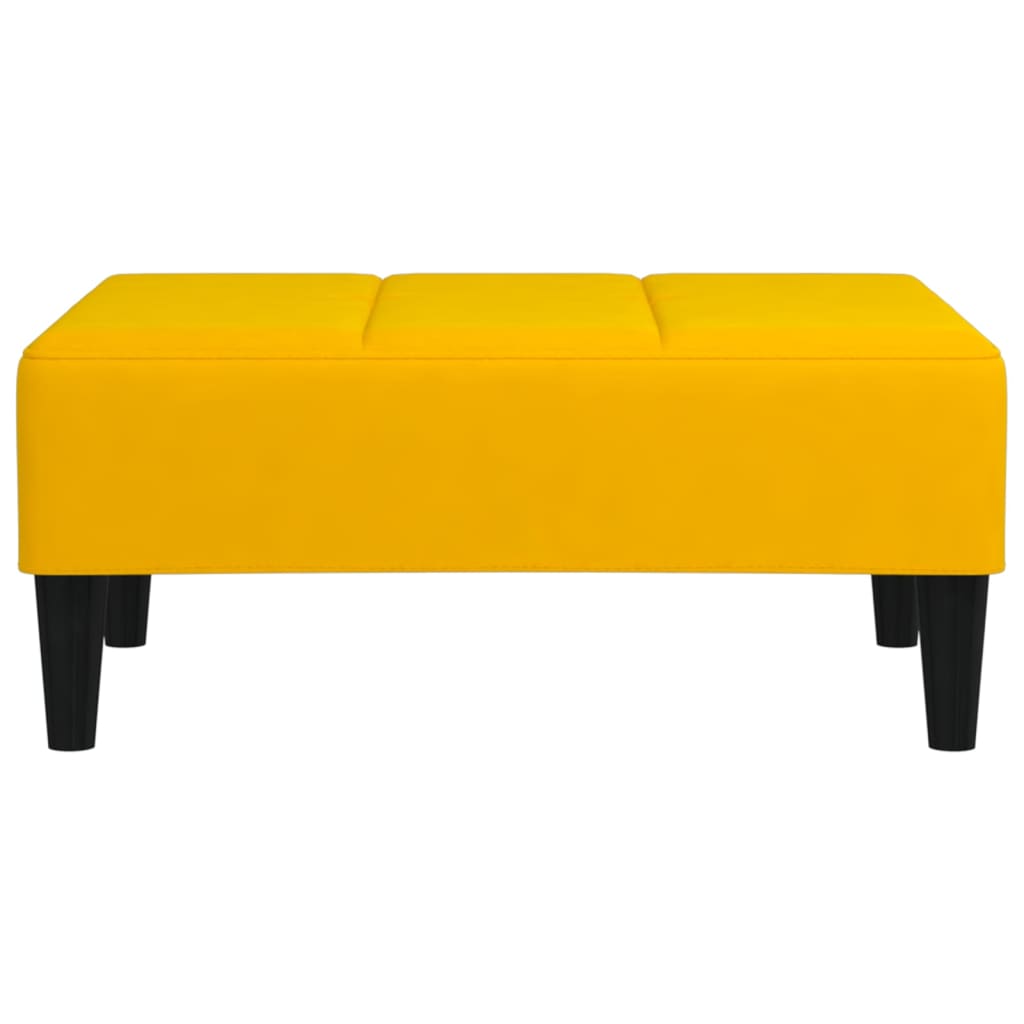 vidaXL Taburet, galben, 78x56x32 cm, catifea vidaXL Taburet, galben, 78x56x32 cm, catifea