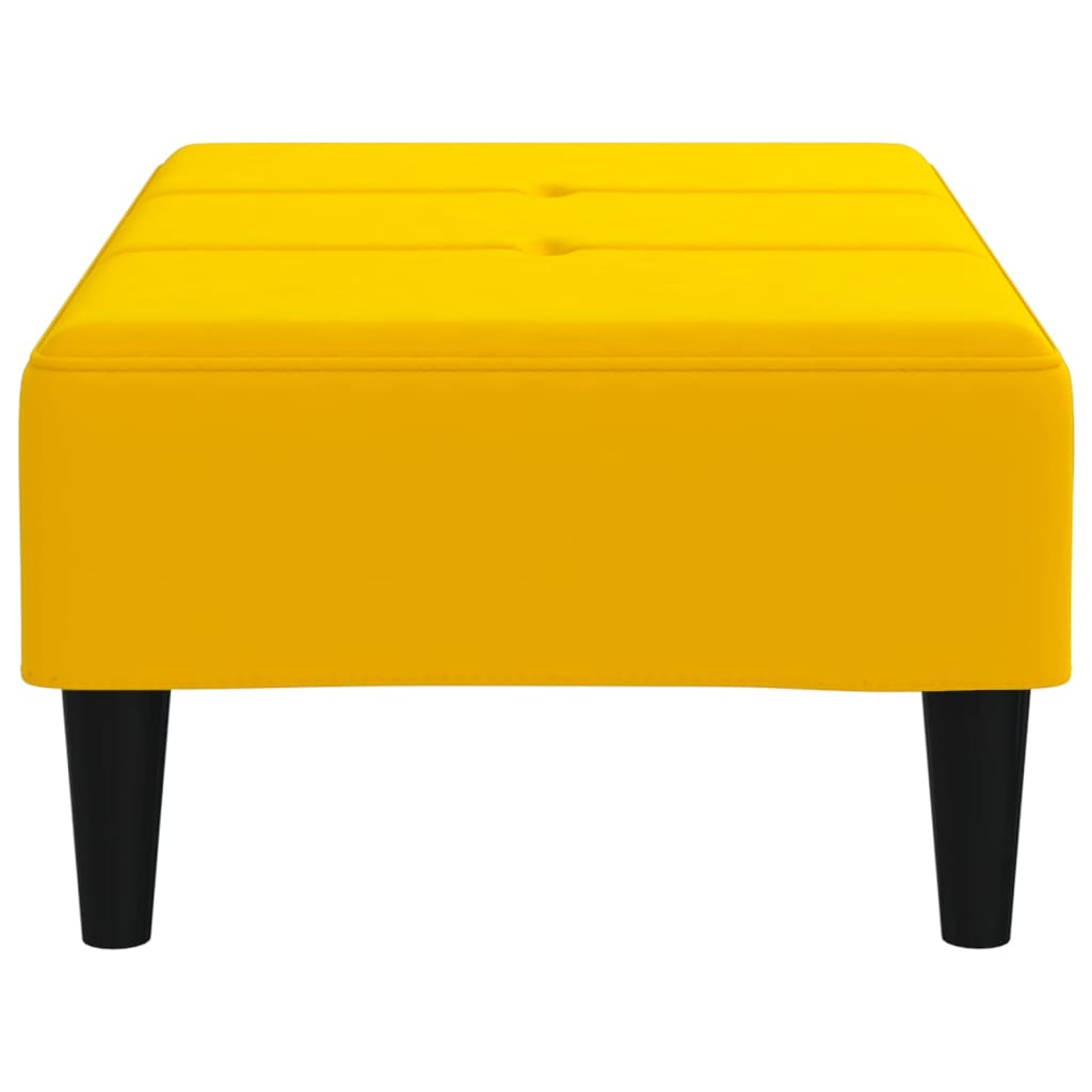 vidaXL Taburet, galben, 78x56x32 cm, catifea vidaXL Taburet, galben, 78x56x32 cm, catifea