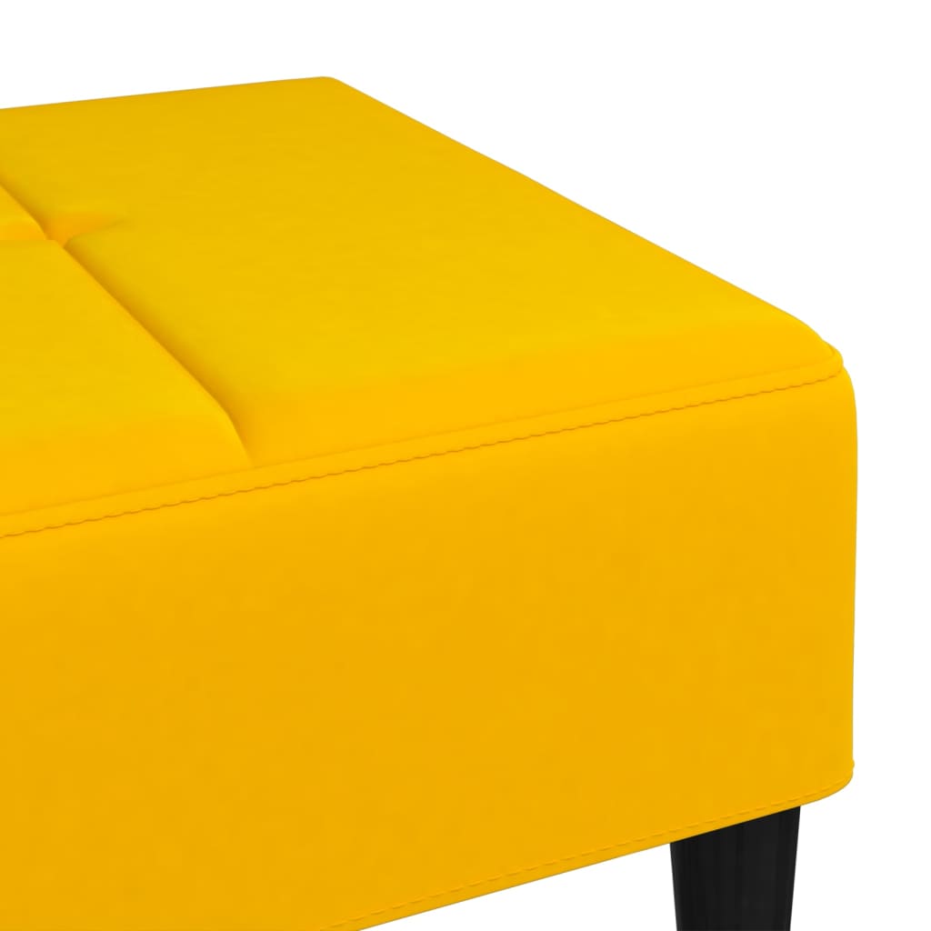 vidaXL Taburet, galben, 78x56x32 cm, catifea vidaXL Taburet, galben, 78x56x32 cm, catifea