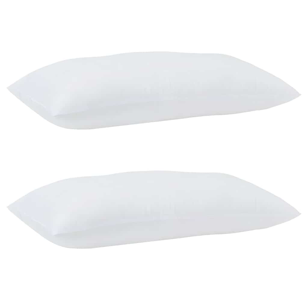 vidaXL Duvet cu perne cu pernă 3 pcs Alb Microfibră și Pene de Rață