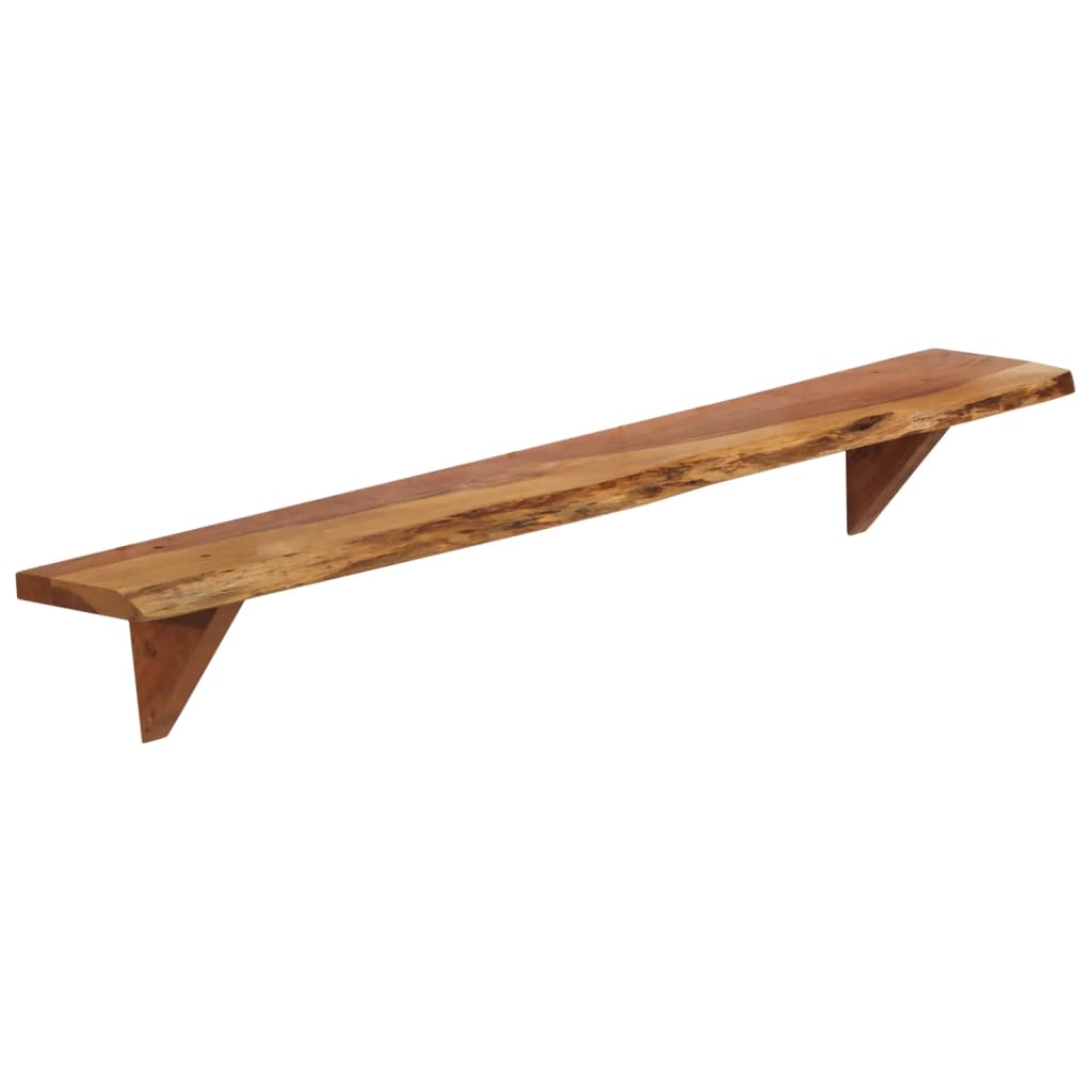 vidaXL Rafturi de perete, 2 buc., 110x20x18 cm, lemn masiv de acacia
