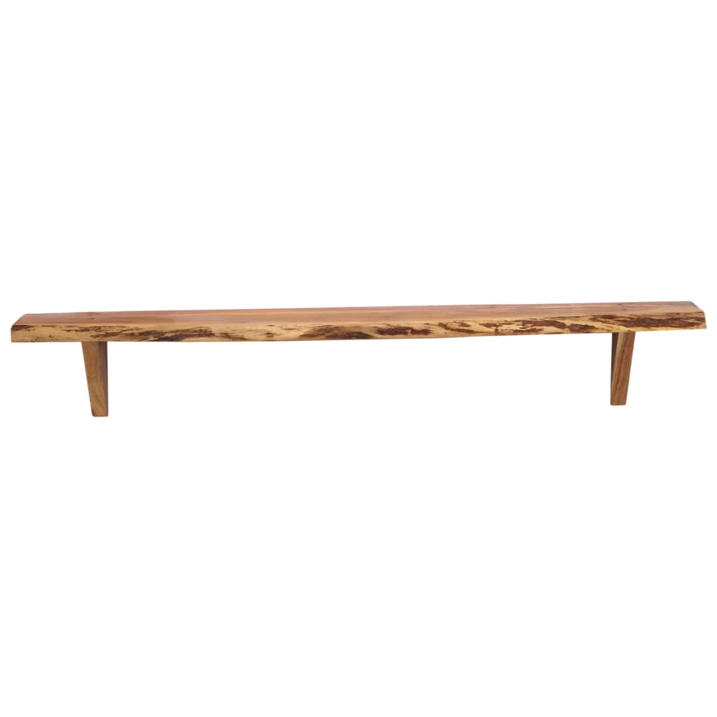vidaXL Rafturi de perete, 2 buc., 110x20x18 cm, lemn masiv de acacia