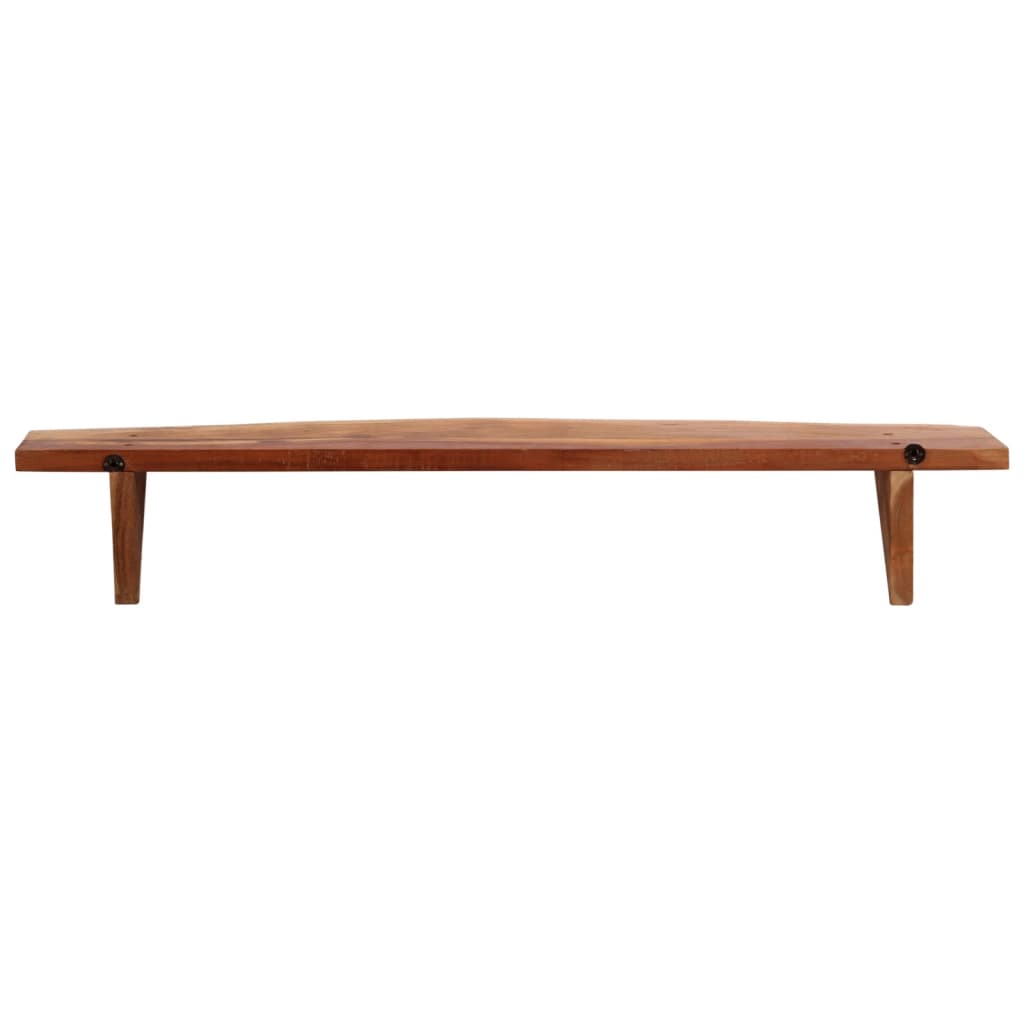 vidaXL Rafturi de perete, 2 buc., 110x20x18 cm, lemn masiv de acacia
