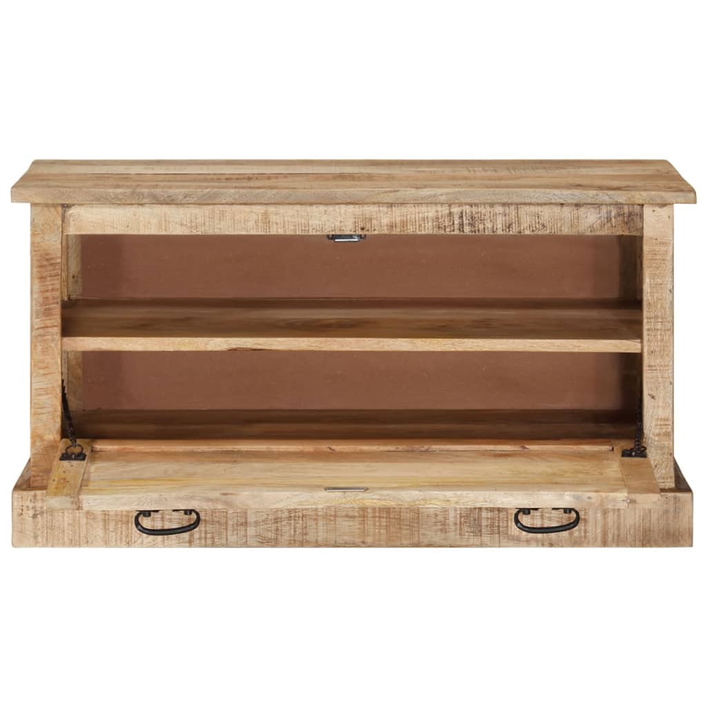 vidaXL Bancă de depozitare pantofi, 85x40x45 cm, lemn masiv de mango vidaXL Bancă de depozitare pantofi, 85x40x45 cm, lemn masiv de mango