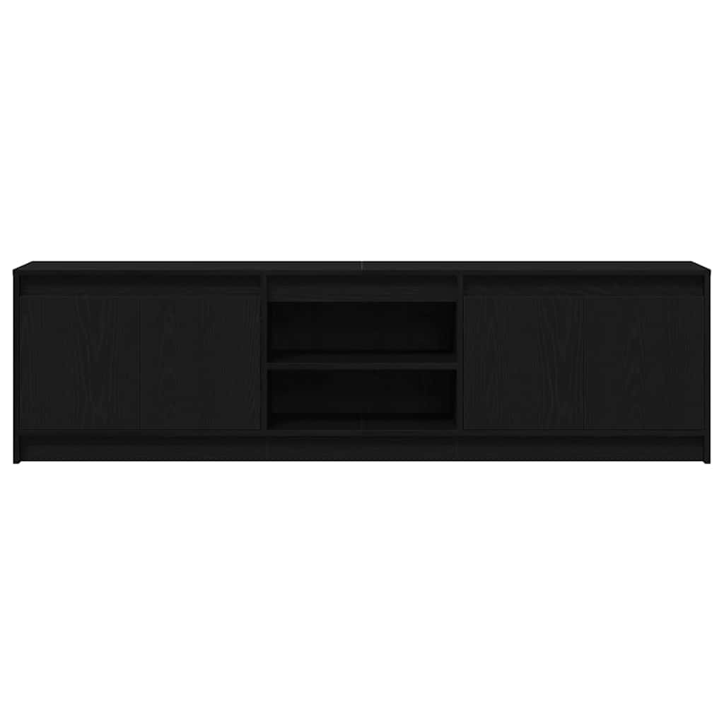 vidaXL Unități TV 2 pcs Negru 180 x 34 x 50 cm Lemn compozit